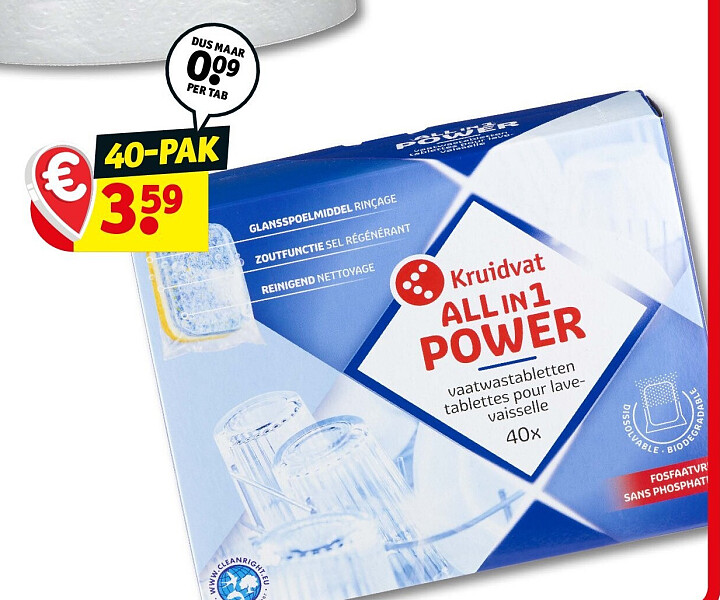 Kruidvat All in 1 Vaatwastabletten