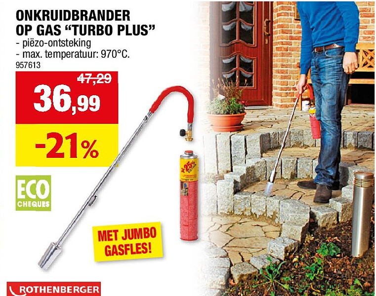 ONKRUIDBRANDER OP GAS “TURBO PLUS”
