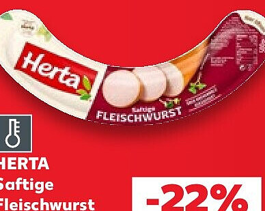 Herta Saftige Fleischwurst, 500-g-Stück