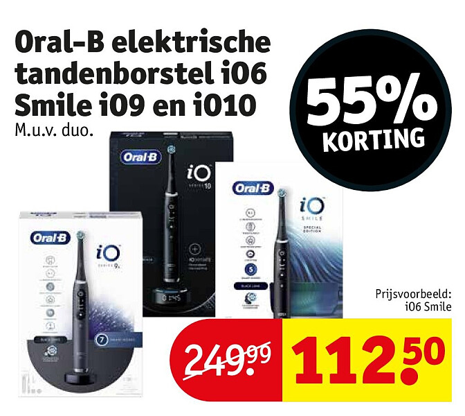 Oral-B elektrische tandenborstel iO6 Smile iO9 en iO10