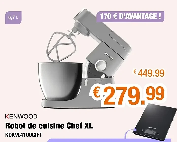 Robot de cuisine Chef XL KDKVL4100GIFT