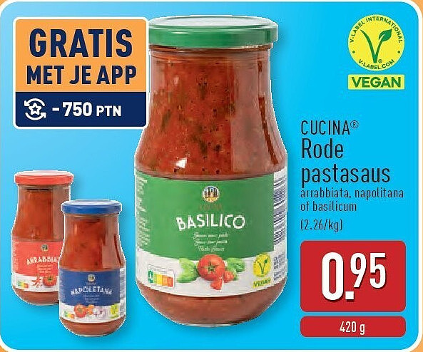 Rode pastasaus