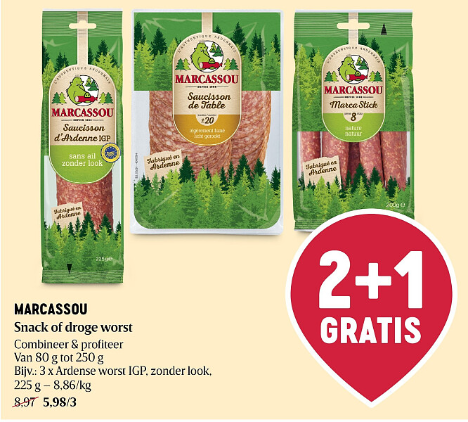 MARCASSOU Snack of droge worst