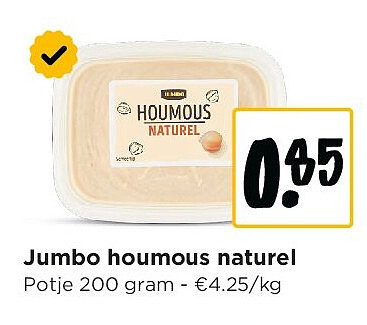 Jumbo houmous naturel