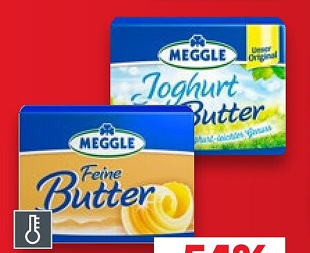 MEGGLE Butter Joghurt- oder Feine Butter
