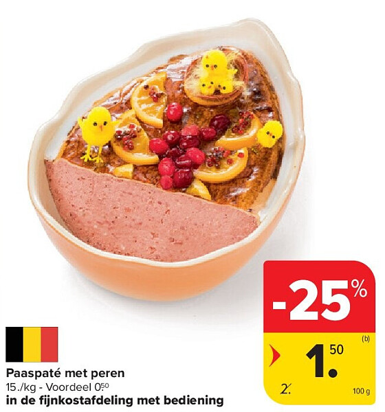 Paaspaté met peren