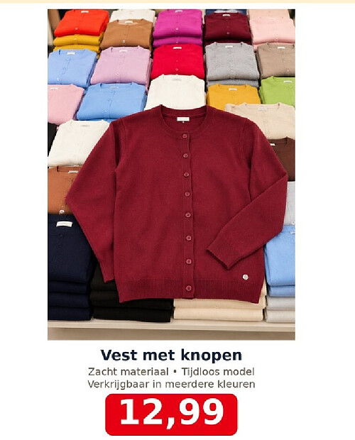 Vest met knopen