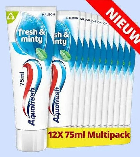 Aquafresh Fresh & Minty 12x75ml multipack