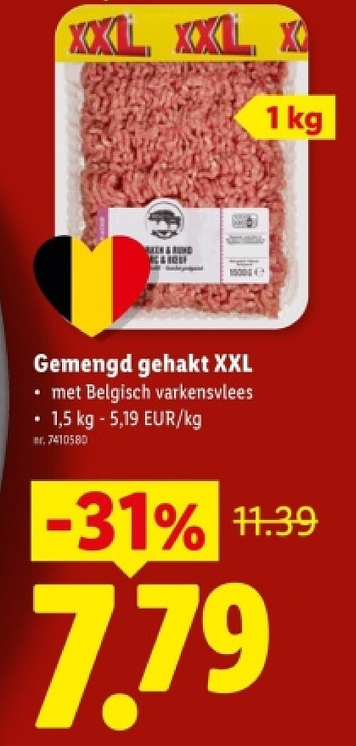 Gemengd gehakt XXL
