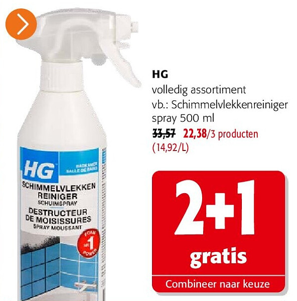 HG Schimmelvlekkenreiniger spray 500 ml