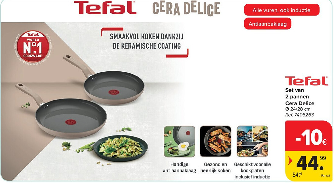 Set van 2 pannen Cera Delice