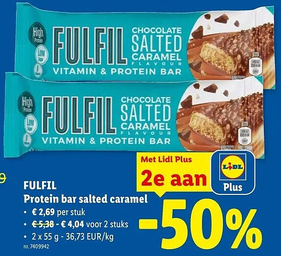 Protein bar salted caramel