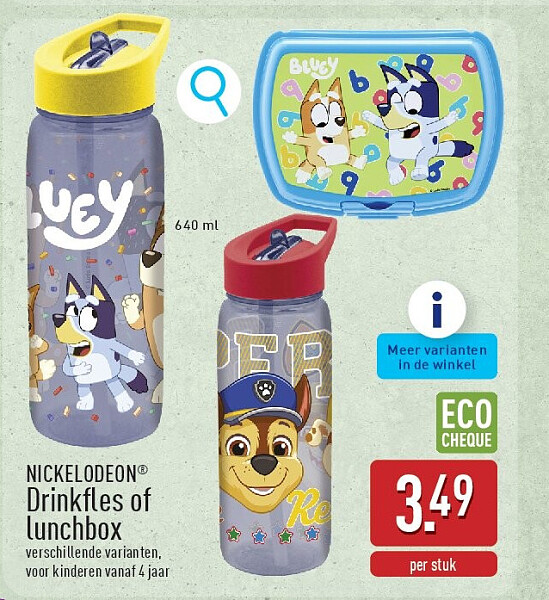 Drinkfles of lunchbox