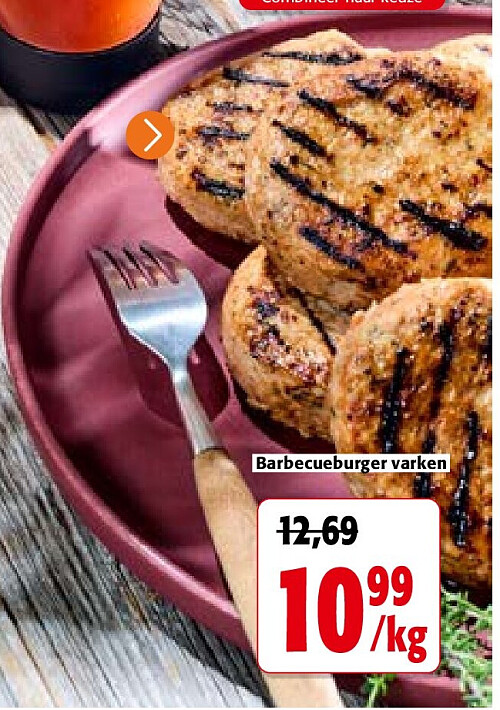 Barbecueburger varken