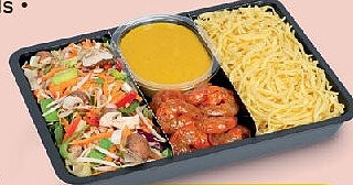Wokcolli met scampi