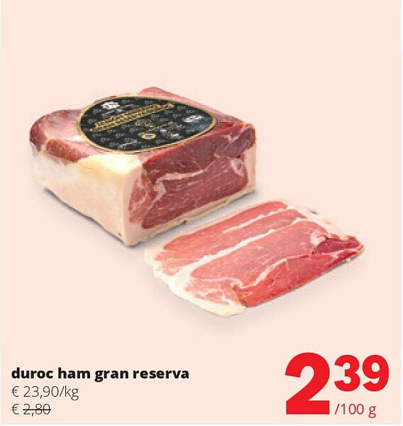 duroc ham gran reserva