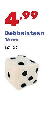 Dobbelsteen 16 cm