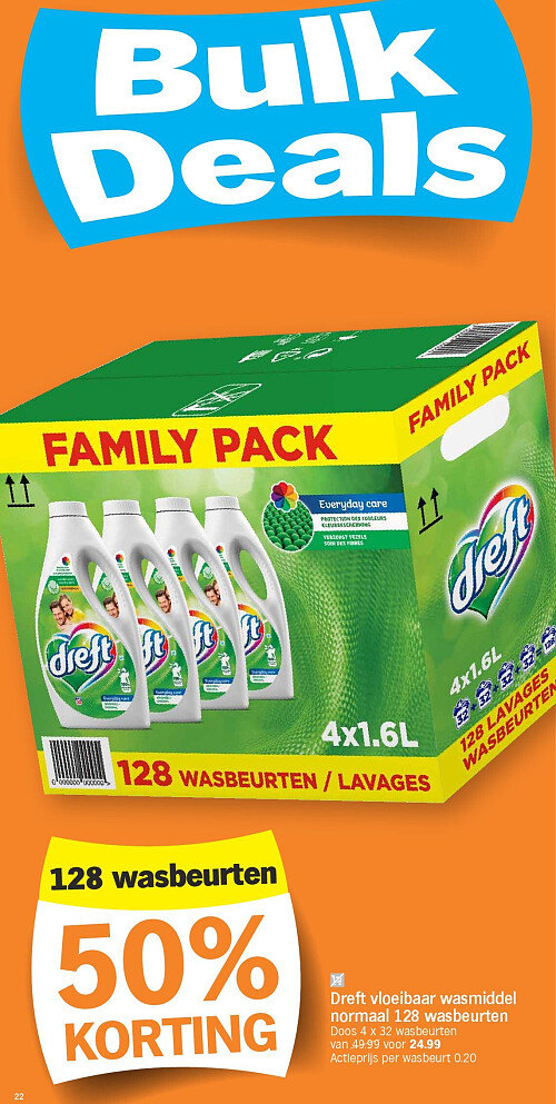 Dreft vloeibaar wasmiddel normaal 128 wasbeurten