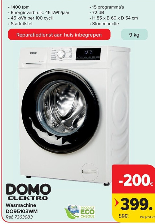 Wasmachine DO95103WM