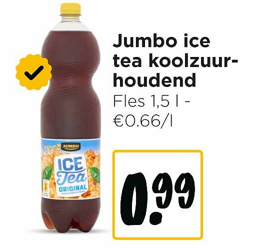 Jumbo ice tea koolzuurhoudend