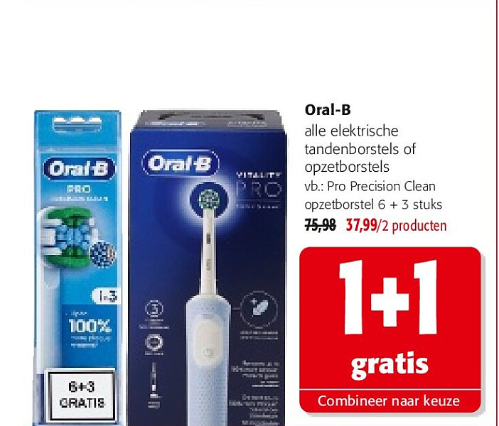 Oral-B Pro Precision Clean opzetborstel 6 + 3 stuks
