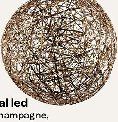 Bal led, champagne, 30 cm
