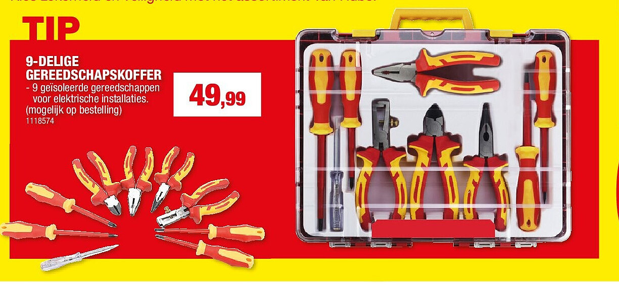9-DELIGE GEREEDSCHAPSKOFFER