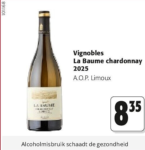 Vignobles La Baume chardonnay 2025