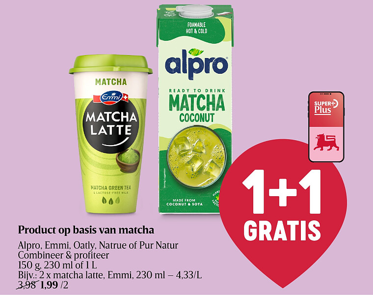 Product op basis van matcha