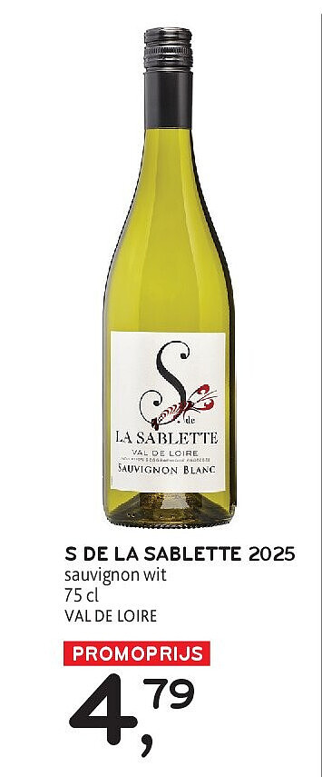 S de La Sablette 2025 sauvignon wit 75 cl