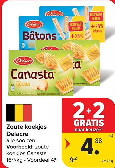 Zoute koekjes Delacre