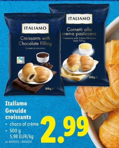Gevulde croissants