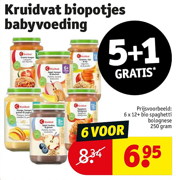 Kruidvat biopotjes babyvoeding