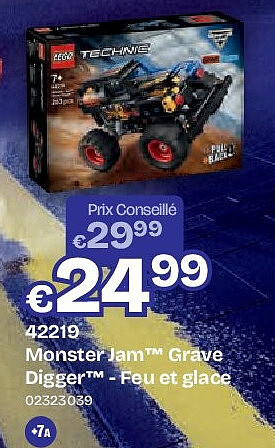 Monster Jam™ Grave Digger™ - Feu et glace
