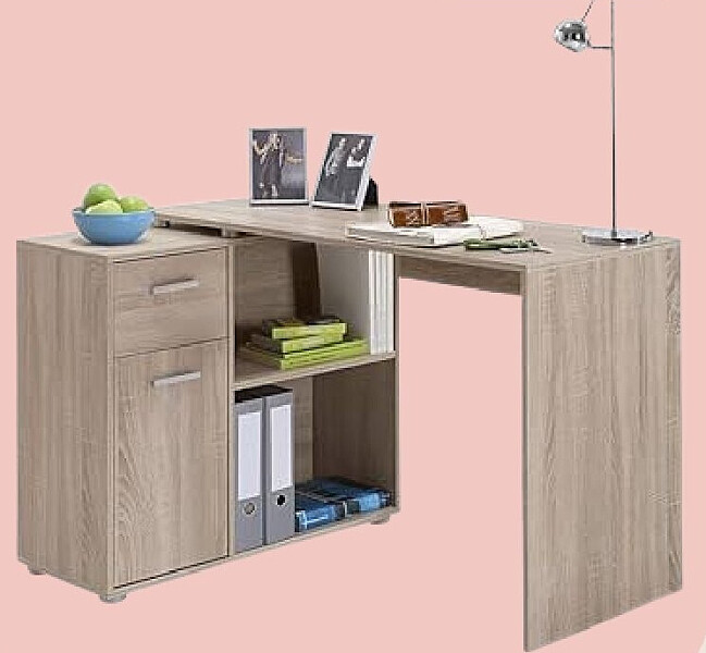 Bureau met kast en opbergvakken