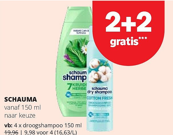 SCHAUMA vanaf 150 ml
