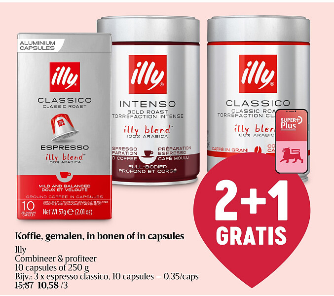 Koffie, gemalen, in bonen of in capsules