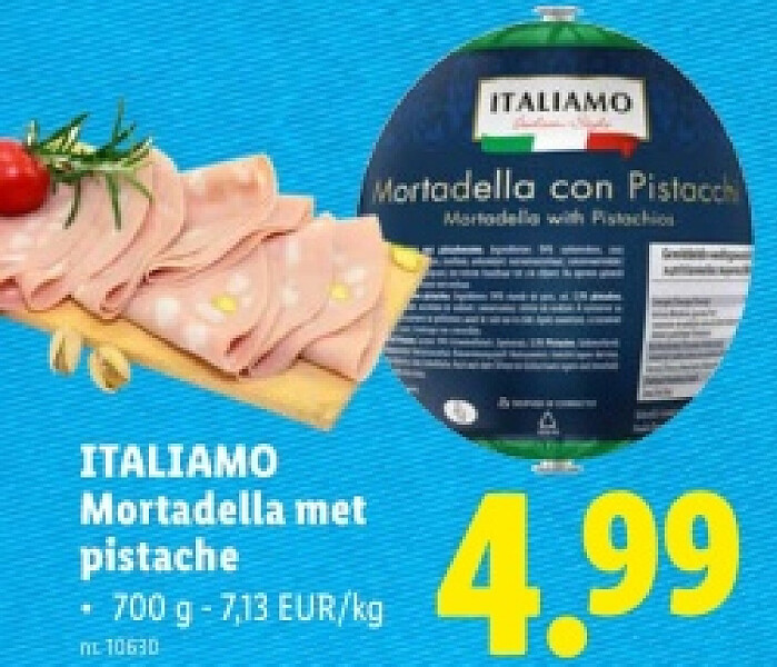 Mortadella met pistache