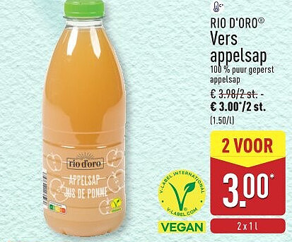 Vers appelsap