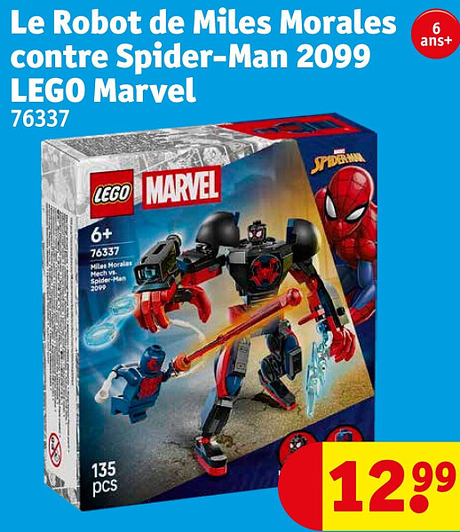 Le Robot de Miles Morales contre Spider-Man 2099 LEGO Marvel 76337