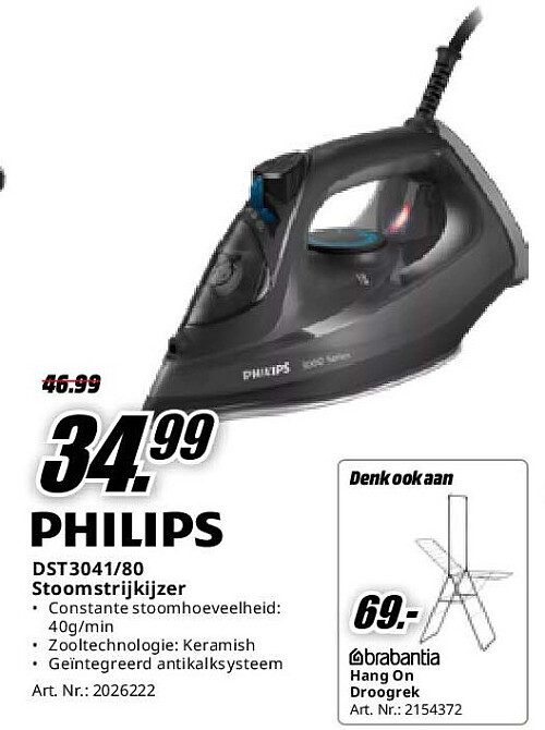 Philips DST3041/80 Stoomstrijkijzer