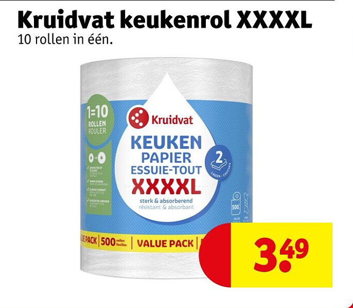 Kruidvat keukenrol XXXXL