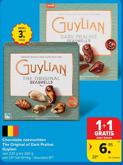 Chocolade zeevruchten The Original of Dark Praliné Guylian