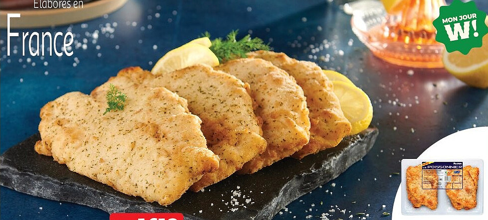 8 filets de limande façon meunière Auchan Le Poissonnier