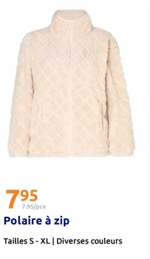 Polaire à zip