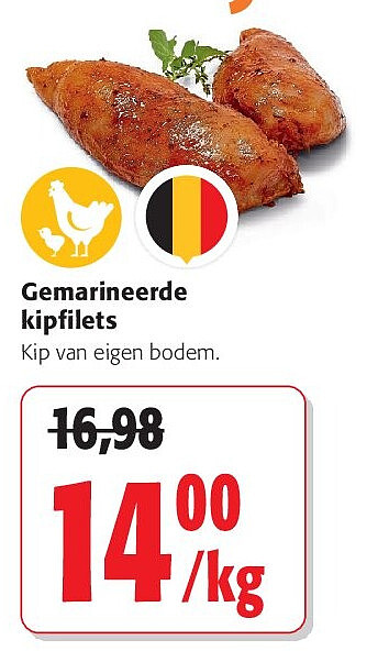 Gemarineerde kipfilets