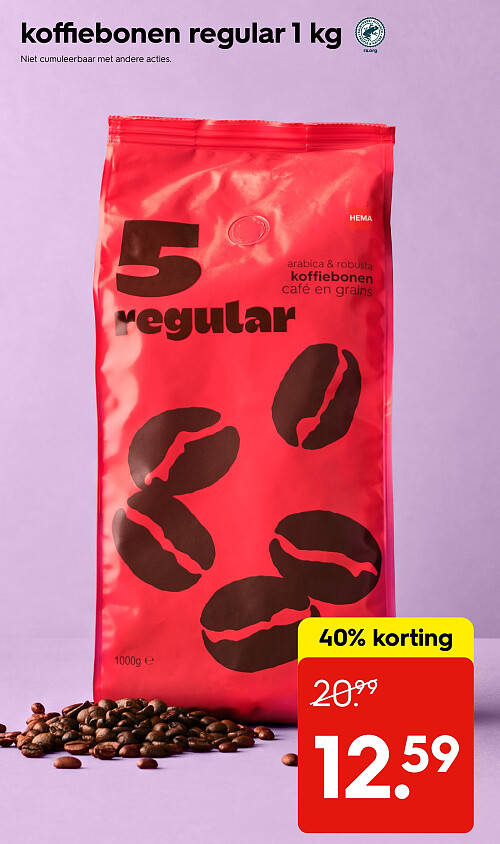 koffiebonen regular 1 kg
