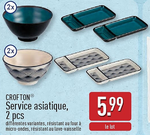 Service asiatique, 2pcs