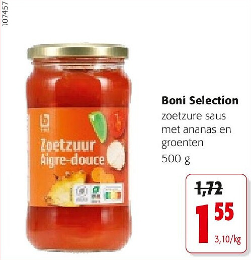 Boni Selection zoetzure saus met ananas en groenten 500 g
