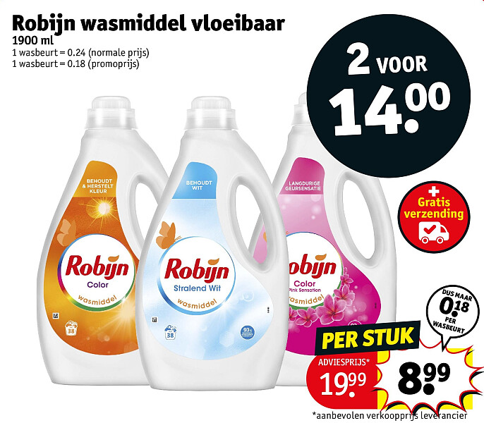 Robijn wasmiddel vloeibaar